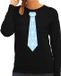 Bellatio Decorations Stropdas Kersttrui/sweater Sneeuwvlokken - Zwart - Dames M