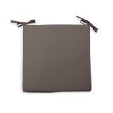 Soleil d'Ocre Stoelkussen Alix, Mokka, polyester, bruin, 40 x 40 x 3 cm