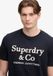Superdry Company Logo T-shirt Relaxed Fit Heren L Donkerblauw