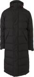 AGU Manteau d'hiver Puffer - Long manteau de vélo - Unisexe - Imperméable - Coupe-vent - Duvet synthétique - Noir - M