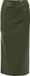 WE Fashion Dames midi rok van imitatieleer met plooidetail