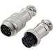 TRU COMPONENTS TC-13895624 Connecteur rond Prise, Douille Nombre total de pôles : 9 Série (connecteurs ronds) : GX16 1 jeu