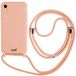 Cool iPhone XR hoesje met koord, roze