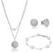 Isabella Ford Ensemble collier bracelet et boucles d'oreilles femme Hilda Pearl