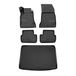 OMAC 4737444-250 Ensemble de tapis de sol ETP (élastomère thermoplastique), noir