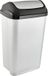 Swantje Silver 50L Poubelle à couvercle basculant