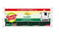 Scotch-Brite Classic Cellulose Scrub Sponge, 6+2 gratis stuks in verpakking