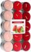 Bougies parfumées sans marque - 30x - Parfum fraise - 4 heures de combustion
