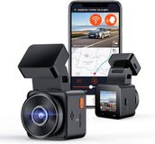 Sans marque Dashcam - Full HD - 1080 Mégapixel - Angle de vue 160° - Double Dashcam - Enregistrement en boucle - Mode parking - Capteur G - Mode nuit - GPS - USB-C