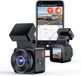 Sans marque Dashcam - Full HD - 1080 Mégapixel - Angle de vue 160° - Double Dashcam - Enregistrement en boucle - Mode parking - Capteur G - Mode nuit - GPS - USB-C