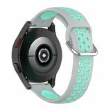 By Qubix Qubix Garmin Venu 4 45mm Siliconen Sportbandje Grijs + Turquoise