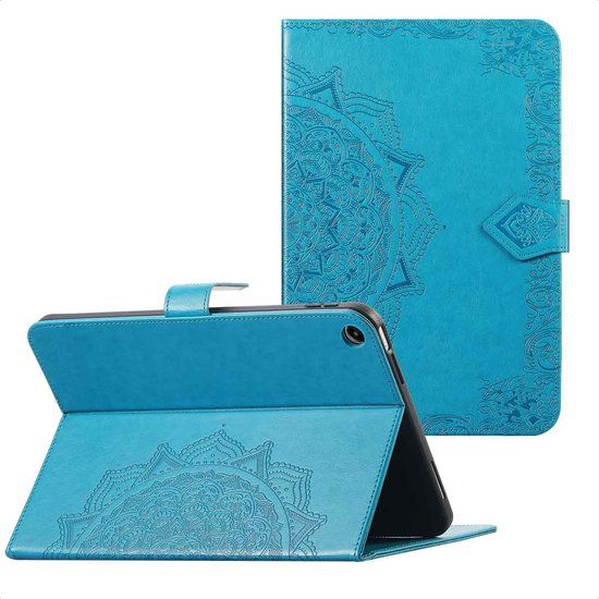 imoshion Tablet Hoes - Geschikt voor Samsung Galaxy Tab A9 Plus - Mandala tablet Bookcase - Turquoise