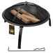 many_brands KOTARBAU® vuurschaal met vonkenscherm & grillrooster Vuurschalen voor de tuin van staal 58 cm diameter Vuurplaats met pook Vuurschaal met deksel tegen vonken Vuurkorf voor de tuin