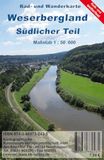 Weserbergland KKV Weserbergland Südlicher Teil: Rad- und Wanderkarte (Reiß- und Wetterfest) 1:50 000
