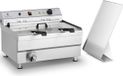 Royal Catering Friteuse de table - 36 litres - triphasé - 2 paniers - Argent