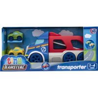 Teamsterz Teamsterz Tiny Transporter met 2 Soft Touch Auto’s