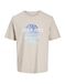 JACK & JONES T-shirt Homme - Coton - Taille XL - Moonbeam
