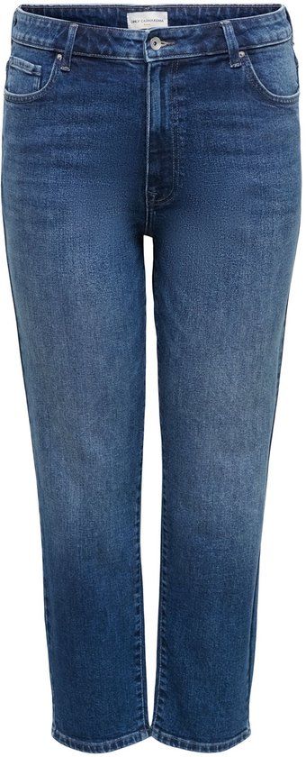 ONLY Carmakoma Straight fit jeans CAREMILY High waist Straight fit Enkel lengte Jeans