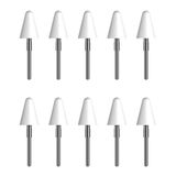 Kobo Stylus 2 vervangende penpunten - Wit - 10 stuks