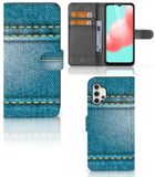 B2Ctelecom Book Case voor Samsung Galaxy A32 5G Wallet Case met Pasjes Jeans