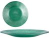 Vivalto Bol Platt tallrik Groen Glas 6 Stuks (21 x 2 x 21 cm)