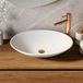 Saniclass Fine Stone Ovaal opbouwwaskom 60x42x12cm zonder overloop ovaal Finestone mat wit