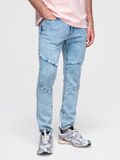 OMBRE Broek - Slim Fit - Katoen - Knopen Indigo XL