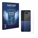 Savvies 3 Stuks Screenprotector voor Samsung Galaxy Z Flip 7 (Achterkant) - Glas Transparant
