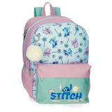 Disney Stitch Just Chill draagbare schoolrugzak, 39,6 cm (15,6 inch), polyester, 31 x 44 x 15 cm, van Joumma Bags, Groen, Eén maat, schoolrugzak
