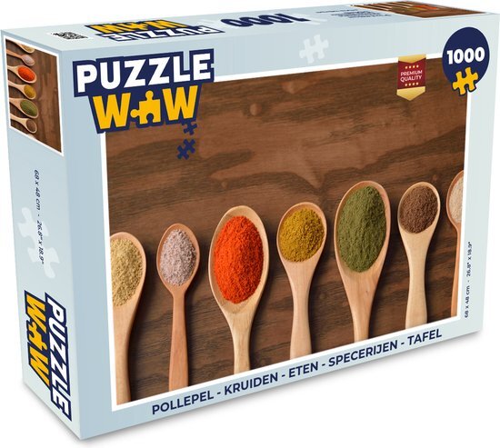 MuchoWow Puzzel Pollepel - Kruiden - Eten - Legpuzzel - Puzzel 1000 stukjes volwassenen