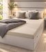 Drap-housse en jersey pour lits de 140 x 200 à 160 x 200 cm – Drap doux et confortable, coloris beige/crème