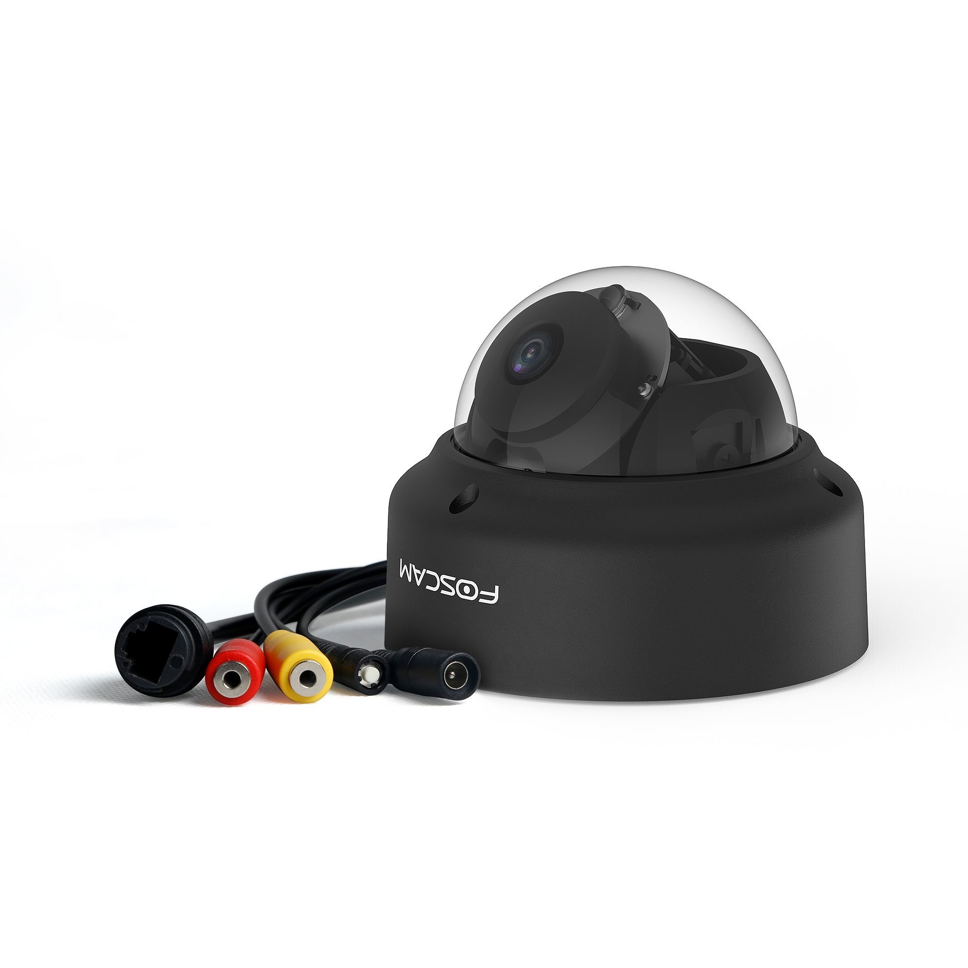 Foscam D2EP Dome IP Camera - Outdoor - 1080p - Night Vision - Wired - Black