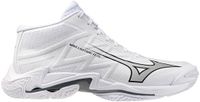 Mizuno Wave Lightning Elite Mid Indoor Schoenen Unisex Volleybal Wit/Ultimate Gray/Zwart Maat 44.5