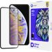 Lito D+ Pro Protection d'écran pour Apple iPhone 11 Pro Max / XS Max, Verre trempé, Colle complète, Noir
