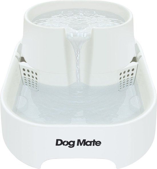 Dog Mate 385 Drinkfontein voor Huisdieren - 6 Liter - Wit