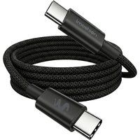 imoshion Braided USB-C naar USB-C kabel 100W - 1 meter - Zwart