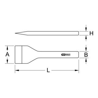 KS Tools voegbeitel, 120mm