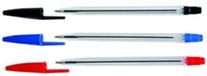 SOHO Balpennen Stylo Set 12 – Ergonomische grip pennen – Kantoorbenodigdheden – Kantooraccessoires – Hoogwaardig inkt – 12 Stuks – Zwart/rood/blauw