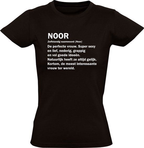 Sol's Noor Grappig Dames T-shirt Zwart - 2XL