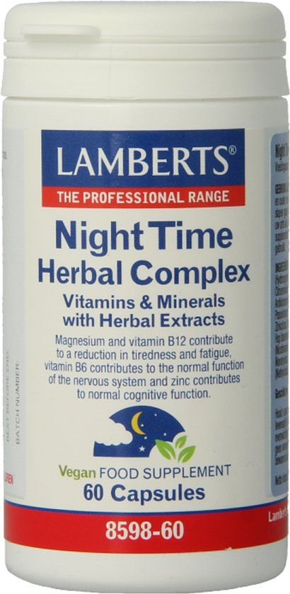 Lamberts Night Time Kruiden Complex 60 Capsules