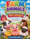 Farm Animals Coloring Book for Toddlers