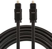 ETK Digital Toslink Optical kabel 3 meter / audio male to male / Optische kabel PVC series - zwart