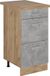 Vicco R-Line Meuble bas de cuisine – 40 cm avec tiroirs, Chêne WB Béton