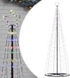 vidaXL LED-kerstboom 550 LEDs Kleurrijk 300 cm