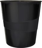 Leitz Papierbak WOW 15 Liter Zwart - 6 Stuks