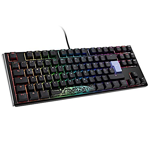 Ducky One 3 Classic Black/White TKL Gaming Tastatur, RGB LED - MX-Blue