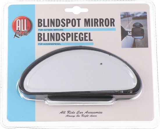 All Ride Dodehoek spiegel voor een auto - 14 x 5 cm - Zwart