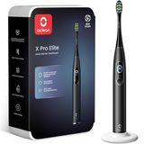 Oclean X Series Pro Elite, ultra stille, krachtige sonische elektrische tandenborstel voor volwassenen met slim scherm, tracking van 8 zones, 4 standen - zwart
