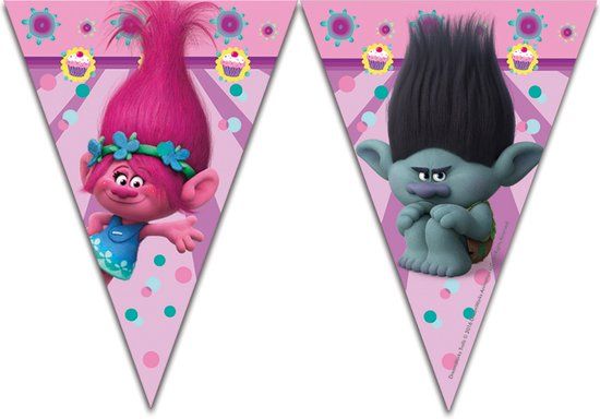 Dreamworks Vegaoo Trolls vlaggenlijn