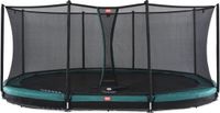 BERG Grand Favorit InGround 520 Trampoline - Safety Net Comfort - AirFlow Springdoek - Vert